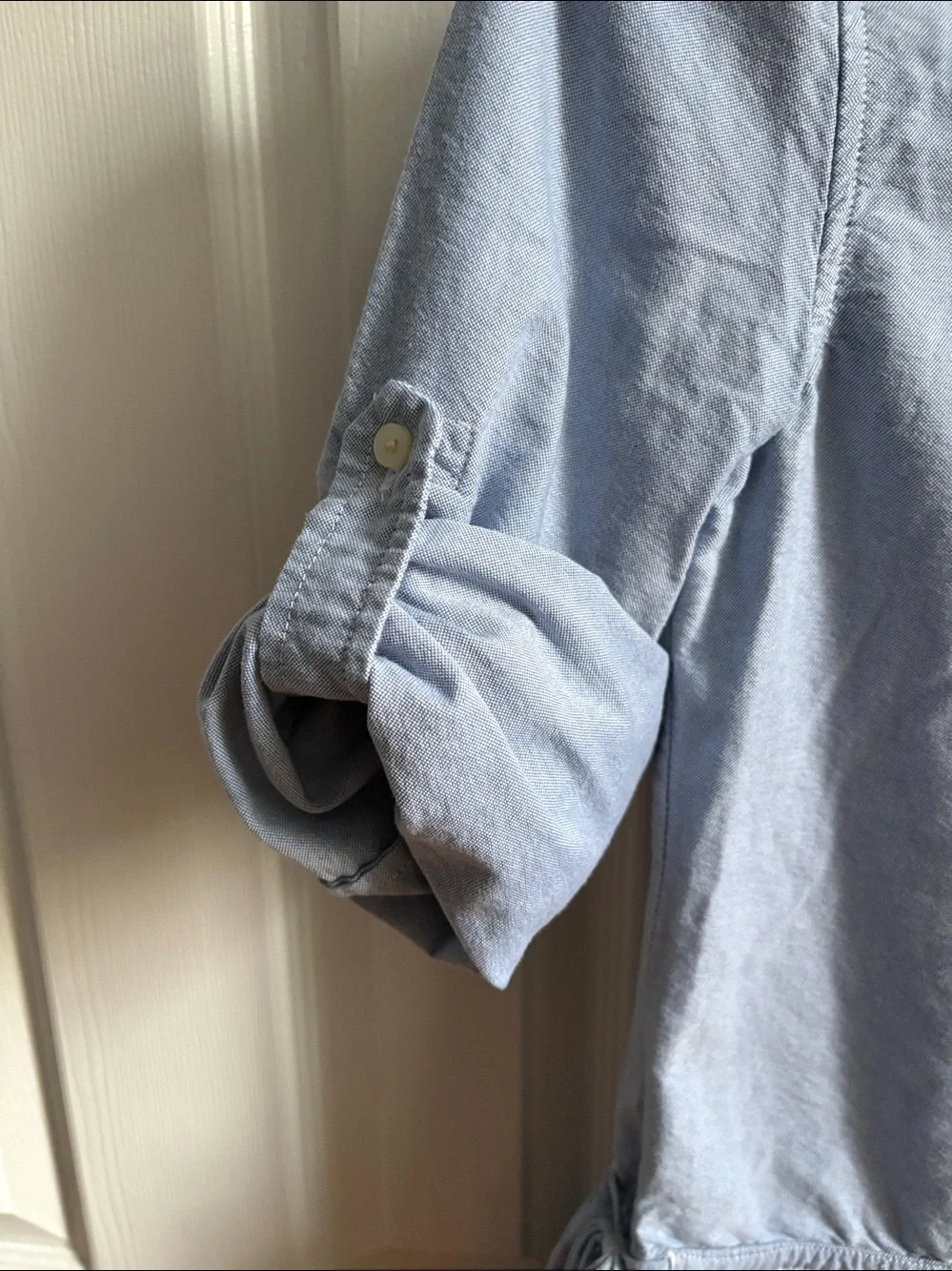 Ralph Lauren Light Blue Girls' Button-Down Shirt Dress